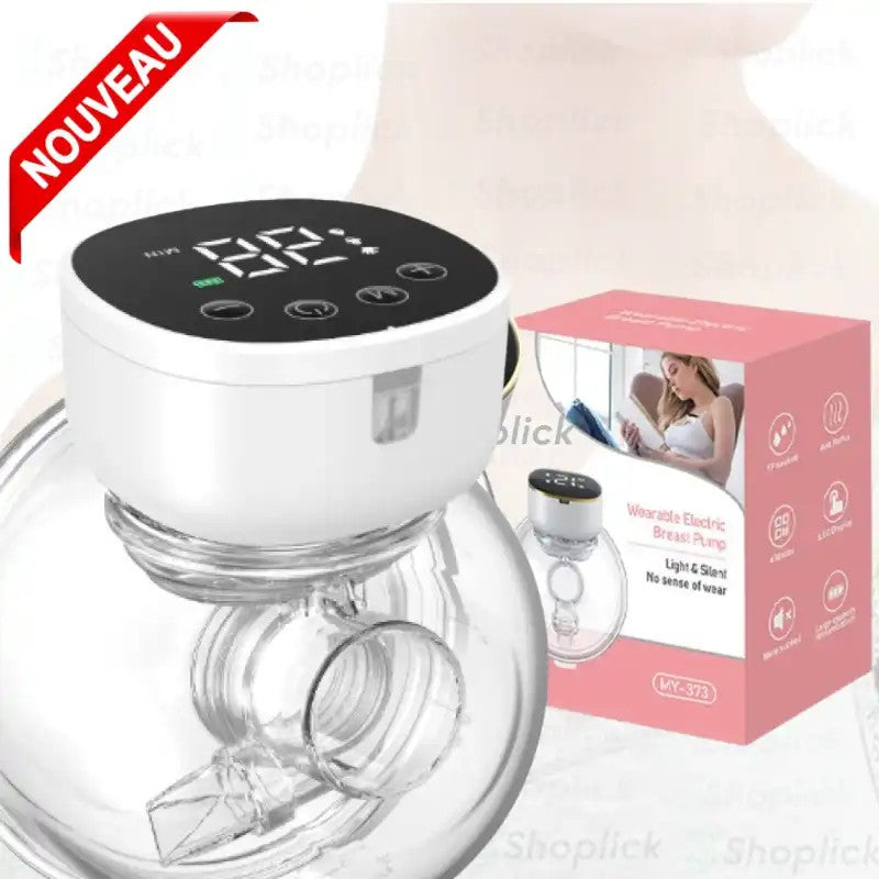 Tire-Lait Électrique Mains Libres – Confort & Liberté 4 Modes & 9 Niveaux d'Aspiration, Forte Puissance, Écran LED