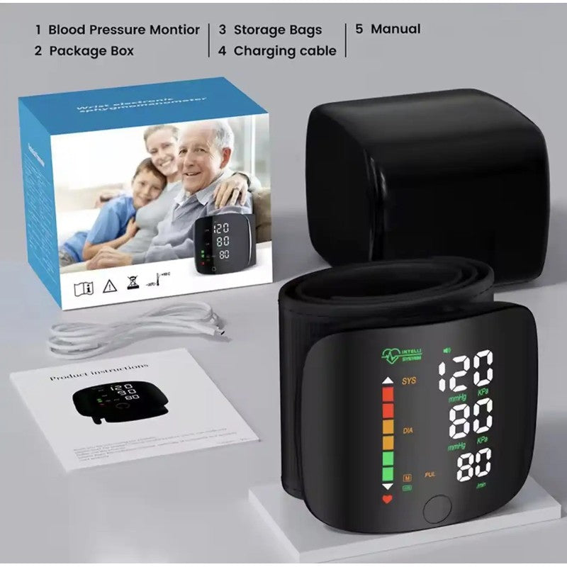 Tensiomètre Électronique Rechargeable au Poignet – Simple, Rapide et Pratique