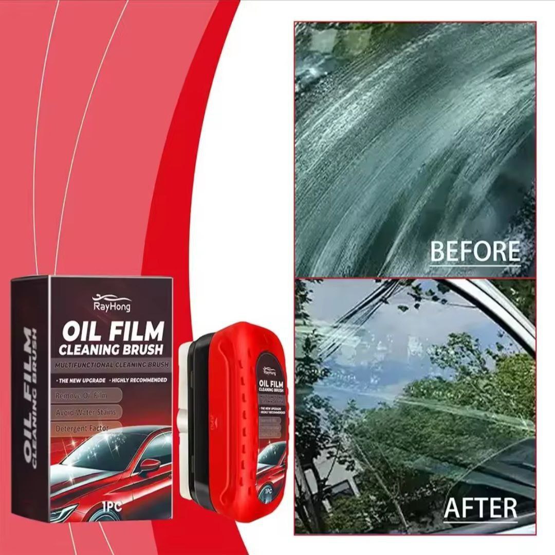 Brosse Nettoyante Anti-Film d'Huile pour Vitres de Voiture