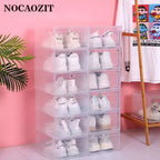 Boîtes de Rangement Chaussures Transparentes – Lot de 12