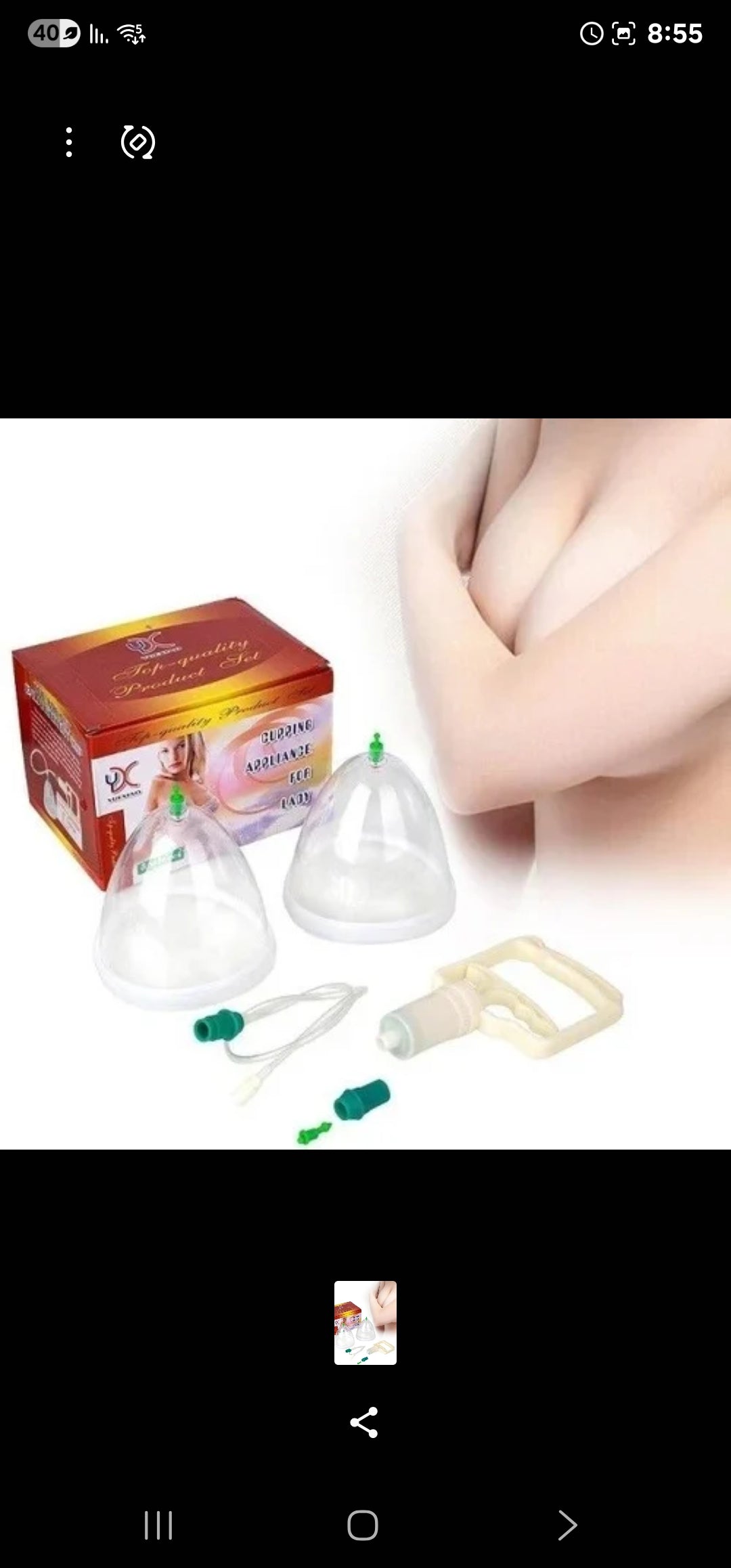 Appareil Vacuum Cupping Raffermissant