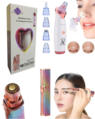 Anti-Points Noirs + Tondeuse Sourcils 2-en-1