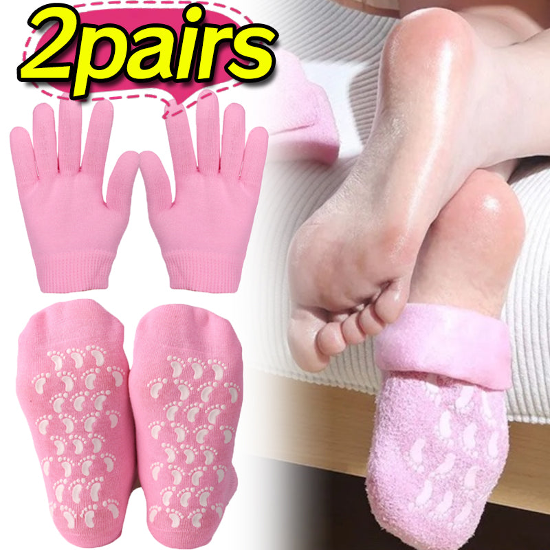 Chaussettes & Gants en Silicone Soin Intense
