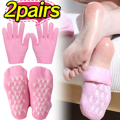 Chaussettes & Gants en Silicone Soin Intense