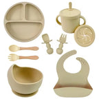 Set Repas Bébé en Silicone (Rond)