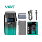 VGR V-308 – Rasoir Électrique Professionnel Double Grille Sans Fil