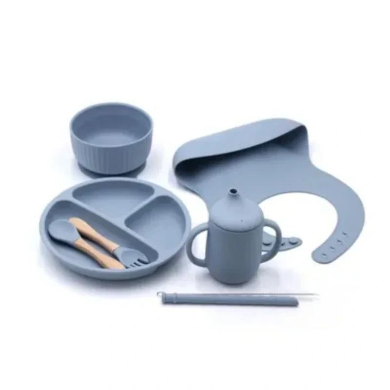Ensemble Assiette en Silicone pour Bébé