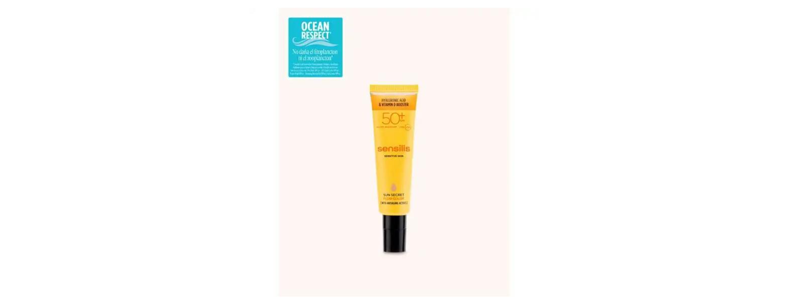 Sensilis Écran Solaire Teinté Fluide HA Anti-Âge SPF50 50ml